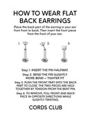 Circle Flat Back Stud